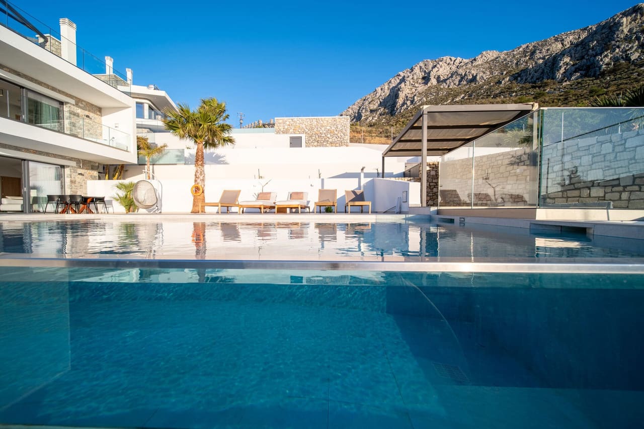 Hilltop villa in Plakias, Crete with private pool overlooking the sea